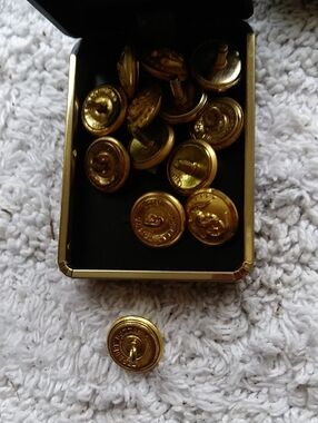 Brass Vintage Military Buttons